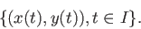 \begin{displaymath}\{ (x(t),y(t)), t \in I\}. \end{displaymath}