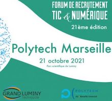 21e Forum du recrutement TIC et numérique de Polytech Marseille le 21 octobre 2021, à Luminy