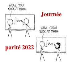 La 5ème journée “Parité en mathématiques” aura lieu le mardi 5 juillet 2022 à Paris avec Olga Paris-Romaskevich et Clémence Peronnet