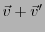 $ {\vec{v}}+ {\vec{v}}'$