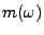 $ m(\omega)$