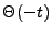 $ \Theta(-t)$