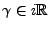 $ \gamma\in i{\mathbb{R}}$