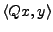 $ \langle Qx,y\rangle$