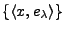 $ \{\langle x,e_\lambda\rangle\}$