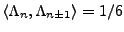 $ \langle \Lambda_n,\Lambda_{n\pm 1}\rangle = 1/6$