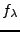 $ f_\lambda$