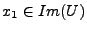 $ x_1\in Im(U)$