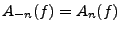 $ A_{-n}(f)=A_n(f)$