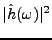 $ \vert\hat h(\omega)\vert^2$