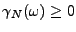 $ \gamma_N(\omega)\ge 0$