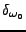 $ \delta_{\omega_0}$