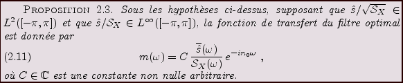 \begin{proposition}
Sous les hypoth\\lq eses ci-dessus, supposant que
$\hat s/\sqrt...
...o\\lq u $C\in\mathbb{C}$\ est une constante non nulle arbitraire.
\end{proposition}