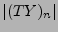 $ \vert(TY)_n\vert$