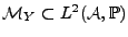 $ {\mathcal M}_Y\subset L^2({\mathcal A},{\mathbb{P}})$