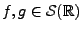 $ f,g\in{\mathcal S}({\mathbb{R}})$