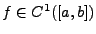$ f\in C^1([a,b])$