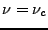 $ \nu=\nu_c$