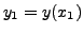 $ y_1=y(x_1)$