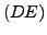 $ (DE)$