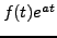 $ f(t)e^{at}$