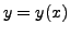 $ y = y(x)$