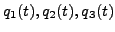 $ q_1(t),q_2(t),q_3(t)$
