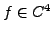 $ f\in C^4$