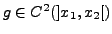 $ g\in C^2(]x_1,x_2[)$