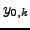 $ y_{0,k}$