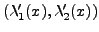 $ (\lambda_1'(x),\lambda_2'(x))$