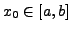 $ x_0\in [a,b]$