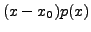 $ (x-x_0)p(x)$