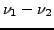 $ \nu_1-\nu_2$