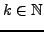$ k\in\mathbb{N}$