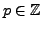 $ p\in\mathbb{Z}$