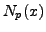 $ N_p(x)$