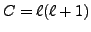 $ C=\ell(\ell+1)$