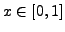 $ x\in [0,1]$