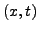 $ (x,t)$