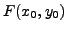 $ F(x_0,y_0)$