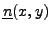 $ {\underline{n}}(x,y)$