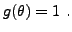 $\displaystyle g(\theta)=1\ .
$