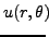$\displaystyle u(r,\theta)\!\!$