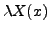 $\displaystyle \lambda X(x)$