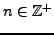$ n\in\mathbb{Z}^+$