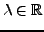 $ \lambda\in{\mathbb{R}}$